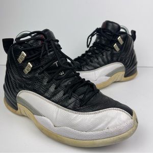 Nike Air Jordan 12 Retro Playoffs 2022 Black White CT8013006 Mens Size 8